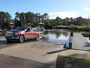 boat ramp with access to choctawhatchee bay through hogtown bayou walton county florida